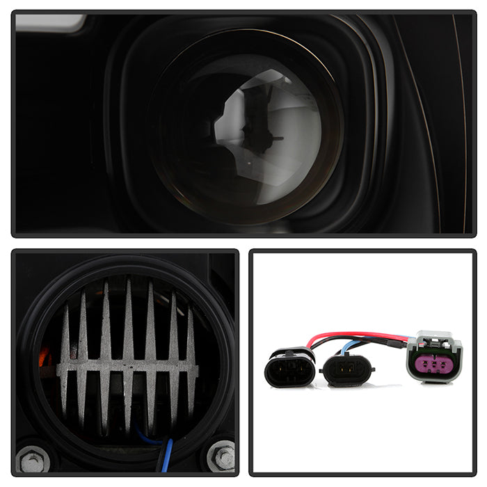 SPYDER 09-18 Dodge Ram 2500/3500 Factory Halogen Model Only (PRO-YD-DR09PL-SB-BK) 5088482