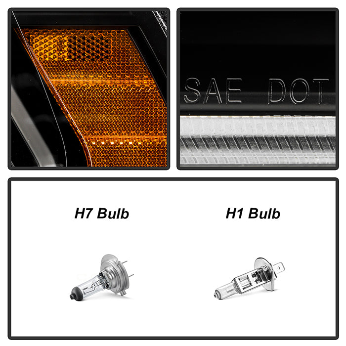 SPYDER 19-22 Dodge Ram 2500 (Halogen Only) Projector Headlights - Black PRO-YD-DR19HDHALSI-SEQ-BK 5088611