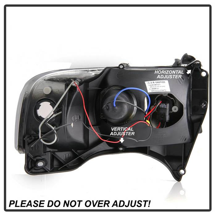 Spyder Dodge Ram 1500 94-01 94-02 Projector Headlights LED Halo LED Blk PRO-YD-DR94-HL-AM-BK 5010087