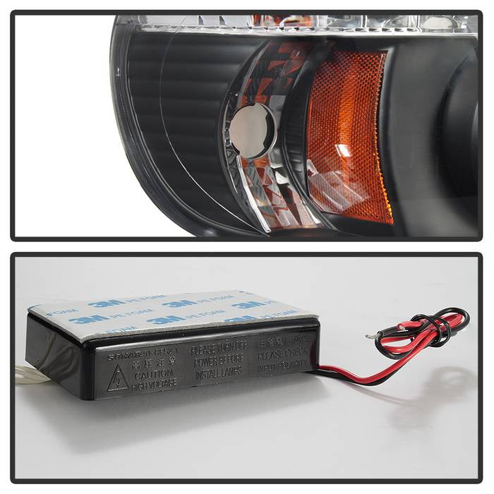 Spyder Ford Explorer 95-01 1PC Projector Headlights LED Halo Blk PRO-YD-FEXP95-HL-1PC-BK 5010131