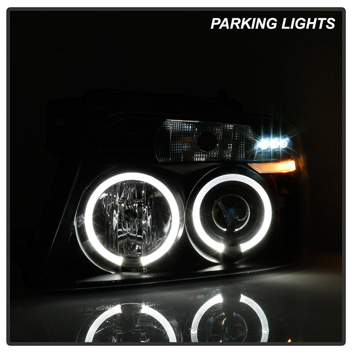 Spyder Ford F150 04-08 Projector Headlights Version 2 LED Halo LED Blk PRO-YD-FF15004-HL-G2-BK 5010209