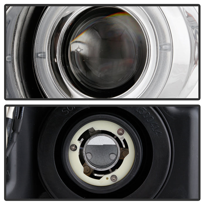 FR SPORT Spyder Ford F150 04-08 Projector Headlights Version 2 LED Halo LED Chrm...