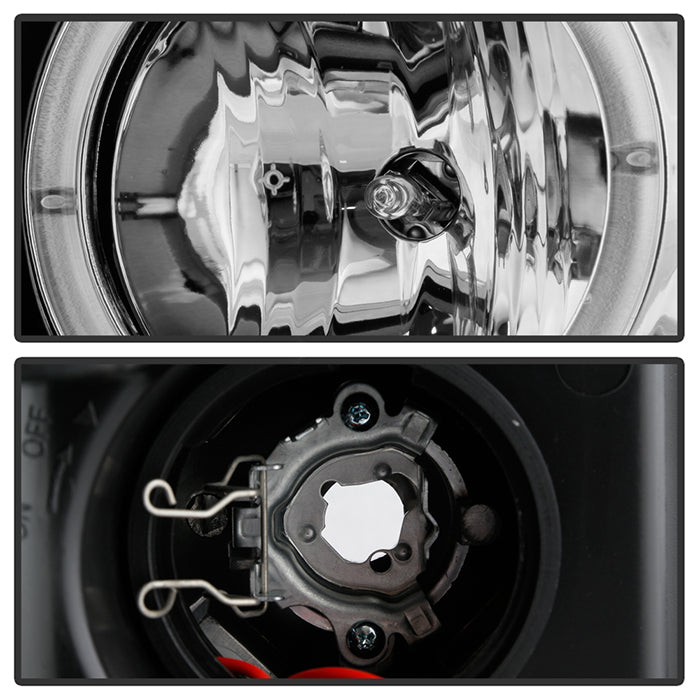 FR SPORT Spyder Ford F150 04-08 Projector Headlights Version 2 LED Halo LED Chrm...