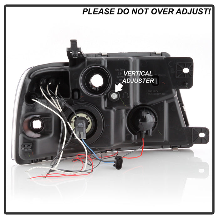 FR SPORT Spyder Ford F150 04-08 Projector Headlights Version 2 LED Halo LED Chrm...