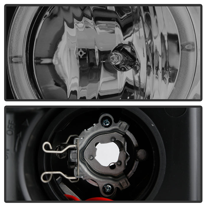 FR SPORT Spyder Ford F150 04-08 Projector Headlights Version 2 LED Halo LED Smke...