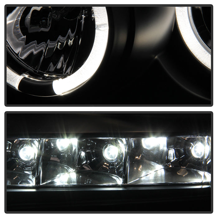 Spyder Ford F150 09-14 Projector Headlights Halogen Model- LED Halo LED Blk PRO-YD-FF15009-HL-BK 5010230