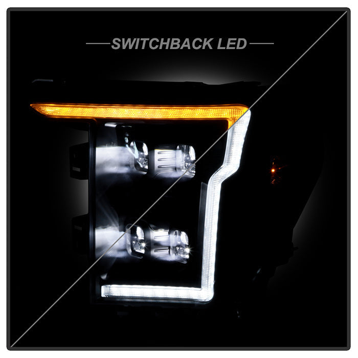SPYDER Ford F150 20-21 Quad High-Power LED Module - Black (PRO-YD-FF15021HALAP-SBSEQ-BK) 5088833