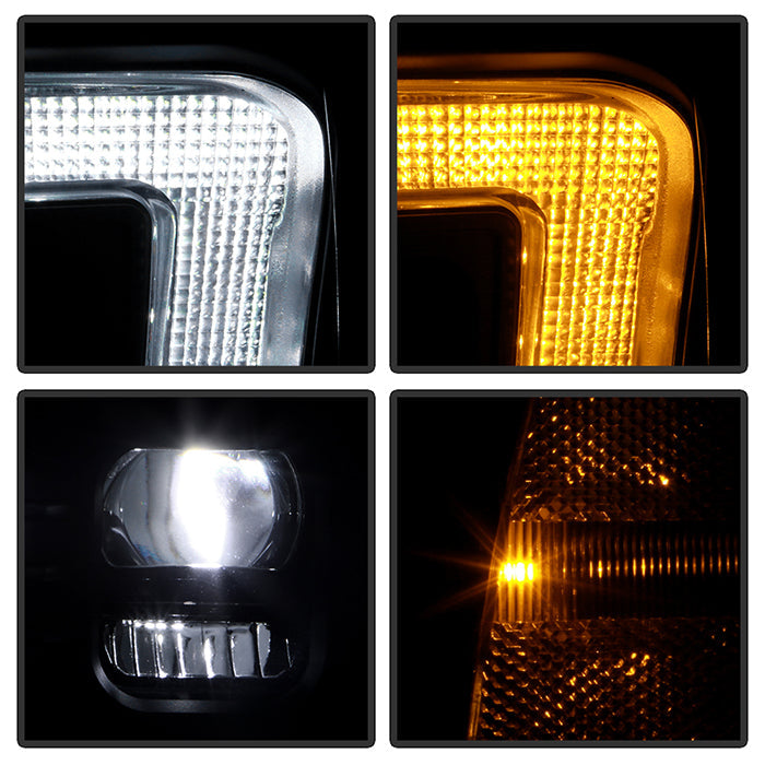 SPYDER Ford F150 20-21 Quad High-Power LED Module - Black (PRO-YD-FF15021HALAP-SBSEQ-BK) 5088833
