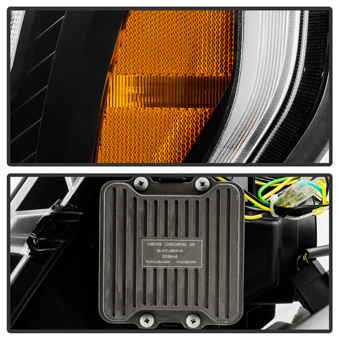 SPYDER Ford F150 20-21 Quad High-Power LED Module - Black (PRO-YD-FF15021HALAP-SBSEQ-BK) 5088833