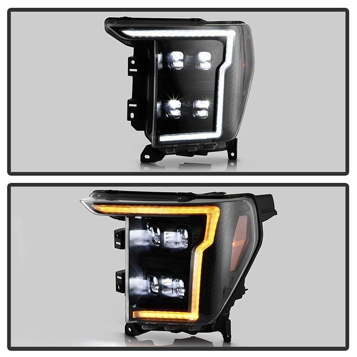 SPYDER Ford F150 20-21 Quad High-Power LED Module - Black (PRO-YD-FF15021HALAP-SBSEQ-BK) 5088833