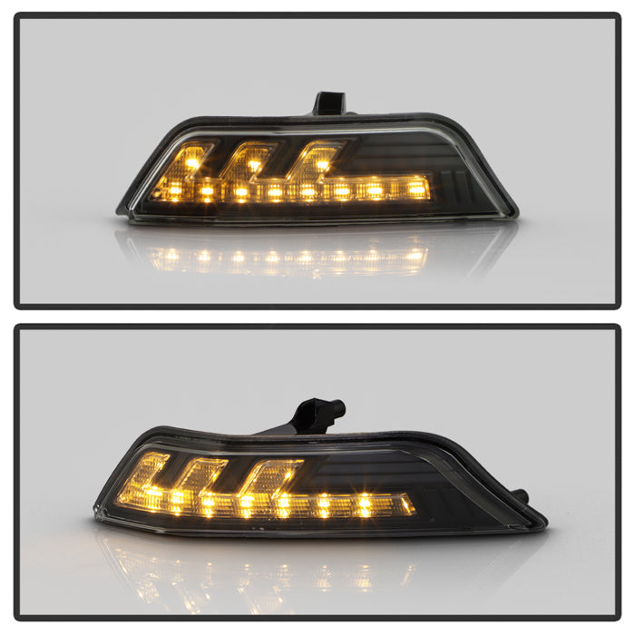 SPYDER 15-17 Ford Mustang LED Headlights - Black (PRO-YD-FM15AP-GRSB-SET-BK) 5089335