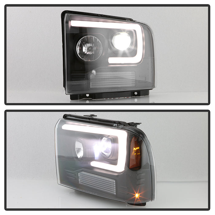 Spyder 05-07 Ford F250/350/450 Super Duty Projector LED Black PRO-YD-FS05V2PL-BK 5087911