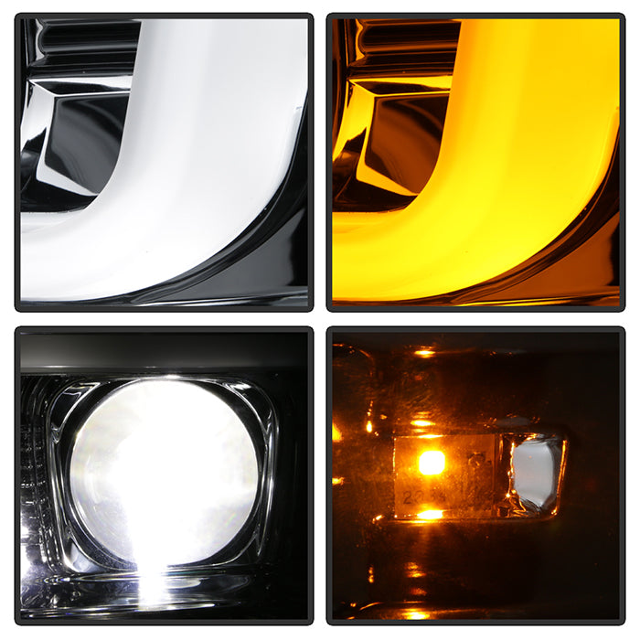 Spyder Ford F-250/350/450 08-10 V2 High-Power LED Headlights-Switch Back-Chrome PRO-YD-FS08PL-SBLB-C 5087744