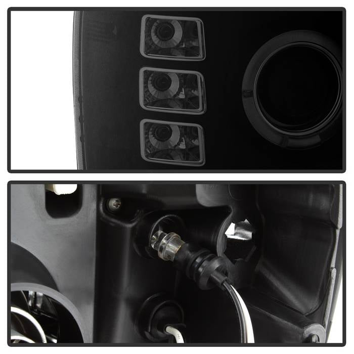 Spyder GMC Sierra 1500/2500 07-13 Projector Headlights LED Halo- LED Blk Smke PRO-YD-GS07-HL-BSM 5078506