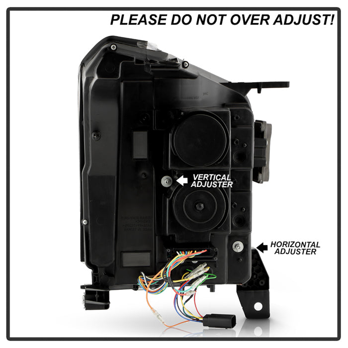 SPYDER Apex 15-20 GMC Yukon High-Power LED Module Headlights - Black (PRO-YD-GY15HALAP-SBSEQ-BK) 5088741