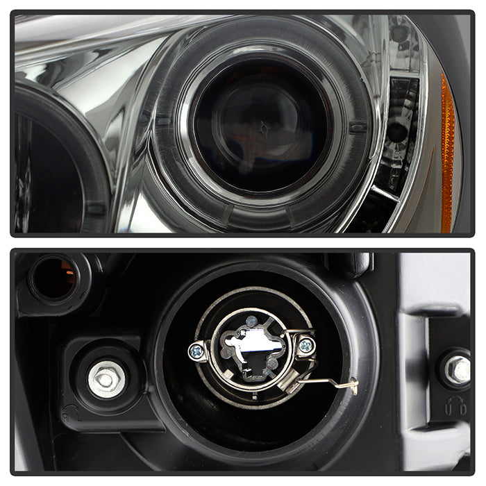 FR SPORT Spyder Honda Accord 08-12 4Dr Projector Headlights- LED Halo DRL Smke...