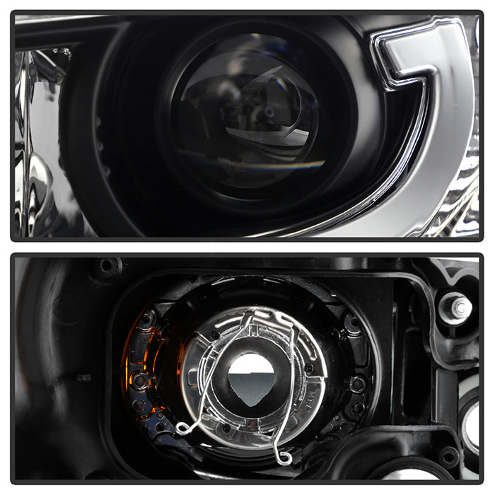 Spyder Honda Accord 2013-2015 4DR Projector Headlights Light Bar DRL Black PRO-YD-HA13-LBDRL-BK 5080530