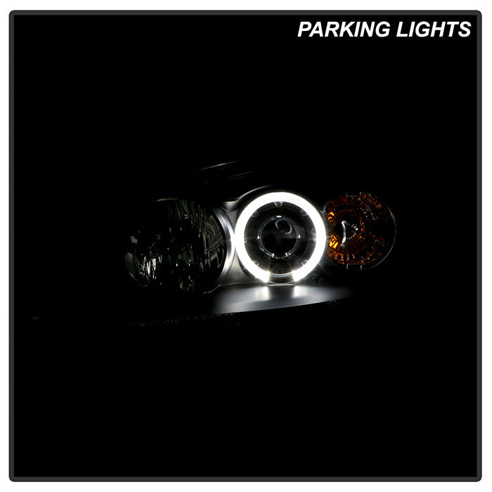 FR SPORT Spyder Honda Civic 01-03 2/4DR Projector Headlights - LED Halo Amber Reflector Blk...