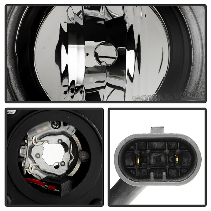 Spyder Honda Civic 06-08 2Dr Projector Headlights LED Halo Black High H1 Low H1 PRO-YD-HC06-2D-HL-BK 5010780