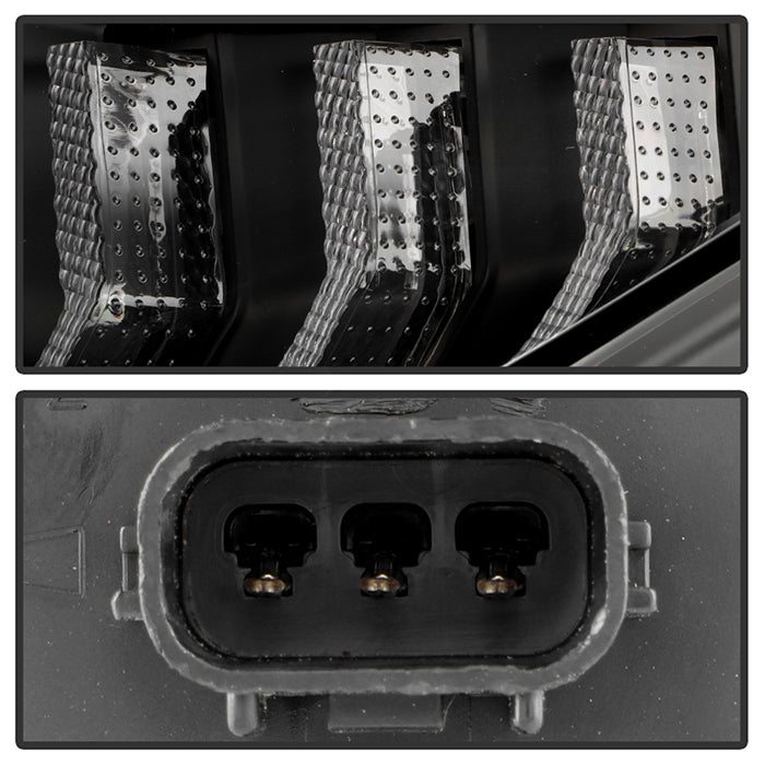 SPYDER Honda Civic 16-20 LED Model High-Power LED Module Headlights - Black (PRO-YD-HC16LEDAP-SEQGR-BK) 5088932