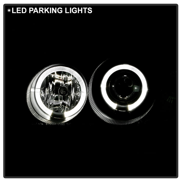 Spyder Honda Civic 96-98 Projector Headlights LED Halo Amber Reflctr Blk PRO-YD-HC96-AM-BK 5010902