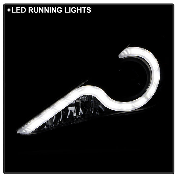 Spyder Hyundai Sonata 11-13 Verson 2 Projector - Light Bar DRL Blk PRO-YD-HYSON11V2-LBDRL-BK 5080882