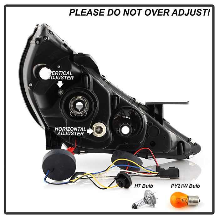 Spyder Hyundai Sonata 11-13 Verson 2 Projector - Light Bar DRL Blk PRO-YD-HYSON11V2-LBDRL-BK 5080882