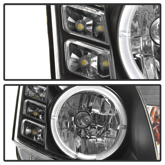 Spyder Infiniti G35 03-07 2DR Projector Halogen - LED Halo DRL Blk High H4 PRO-YD-IG35032D-DRL-BK 5011060