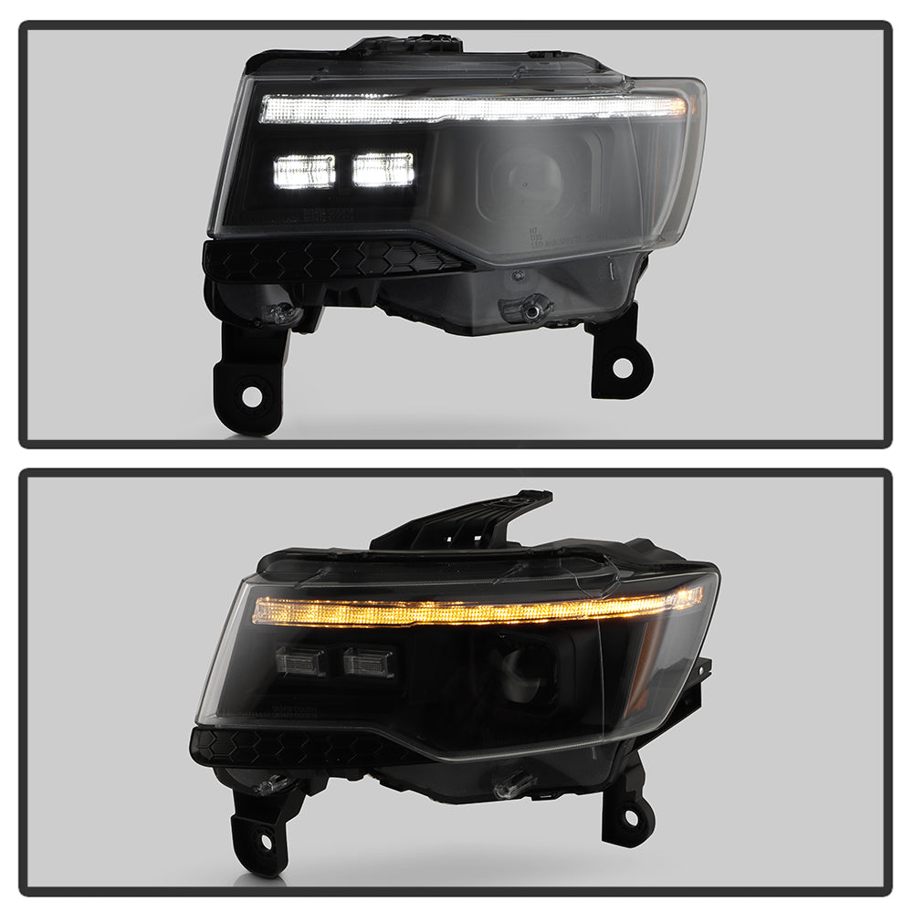 SPYDER 14-21 Jeep Grand Cherokee (HID Model Only) Projector Headlights - Black 5088956