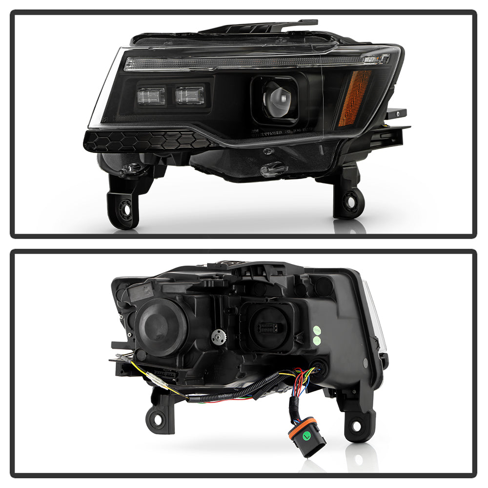 SPYDER 14-21 Jeep Grand Cherokee (HID Model Only) Projector Headlights - Black 5088956