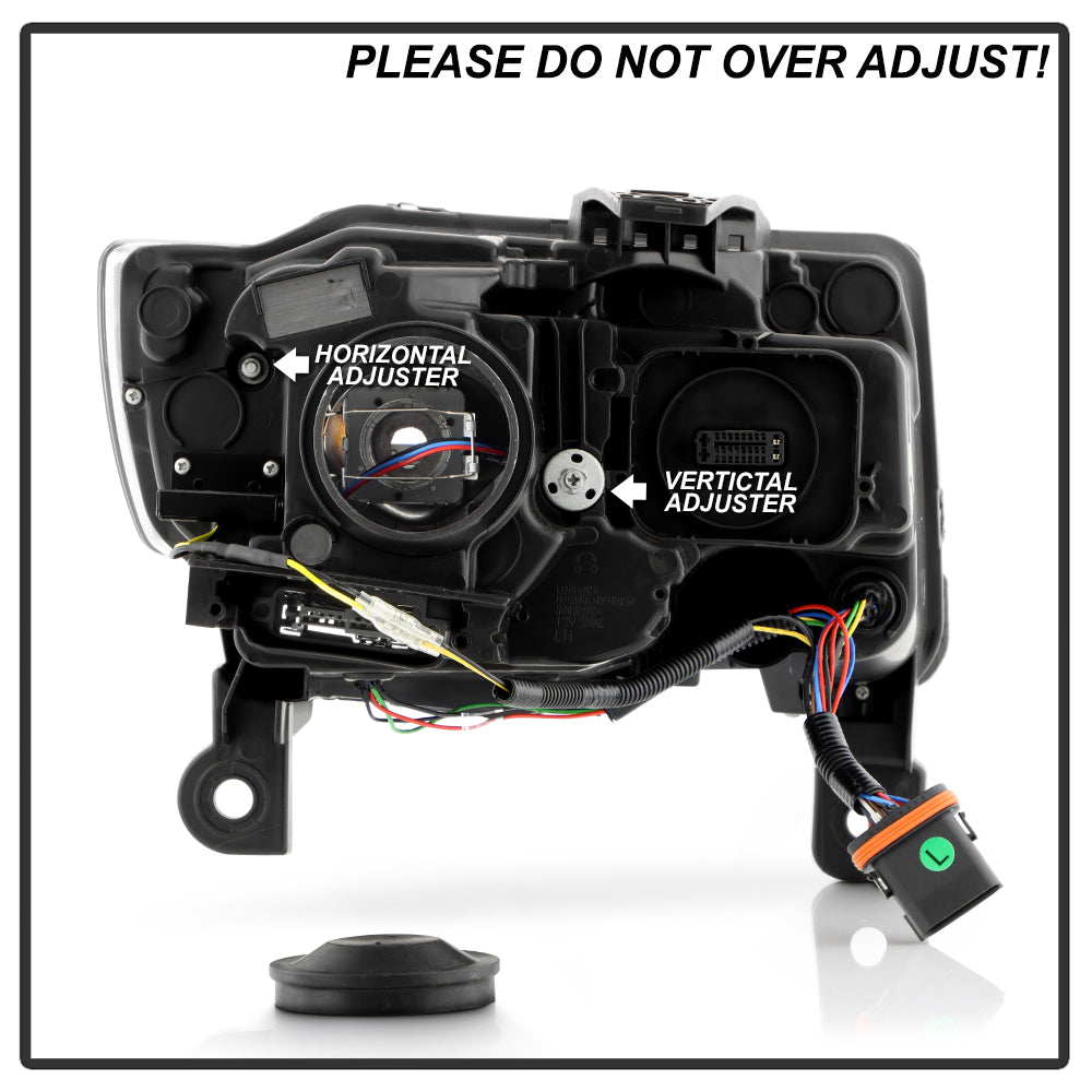 SPYDER 14-21 Jeep Grand Cherokee (HID Model Only) Projector Headlights - Black 5088956