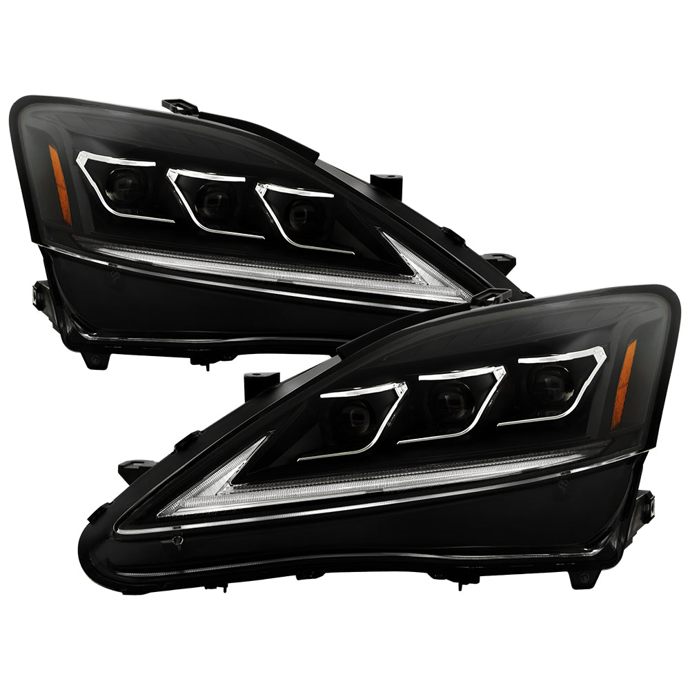 Spyder Lexus IS 250/350 06-10 Halogen Model Only High-Power LED Headlights - Black PRO-YD-LIS06AP-BK 5088246