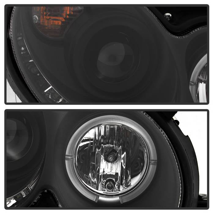 Spyder Mercedes Benz CLK 03-09 Projector Halogen Model- LED Halo DRL Blk PRO-YD-MBCLK03-DRL-BK 5038036