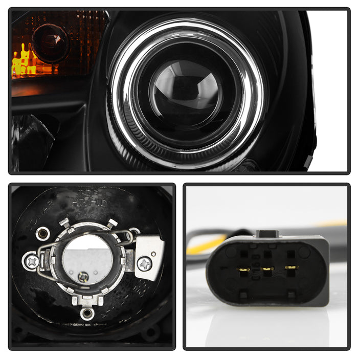 Spyder Mercedes Benz SLK 05-10 Projector Headlights Halogen Model- DRL Blk PRO-YD-MBSLK05-DRL-BK 5032546