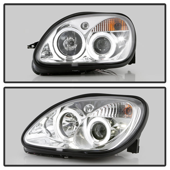 Spyder Mercedes Benz SLK 98-04 Projector Halogen Model- LED Halo Chrm PRO-YD-MBSLK98-1PC-HL-C 5011206