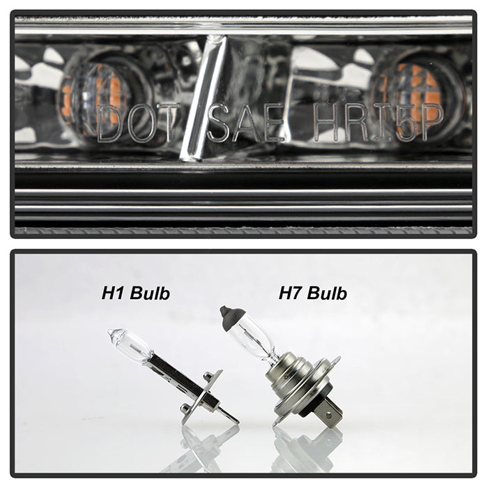 Spyder Mercedes Benz W204 C-Class 12-13 Projector Halogen Model- DRL Blk PRO-YD-MBW20412-DRL-BK 5074249