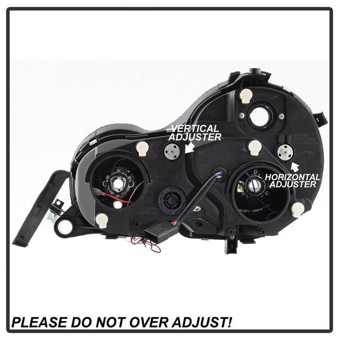Spyder Mercedes Benz E-Class 95-99 Projector Headlights LED Halo Blk PRO-YD-MBW21095-HL-BK 5011275