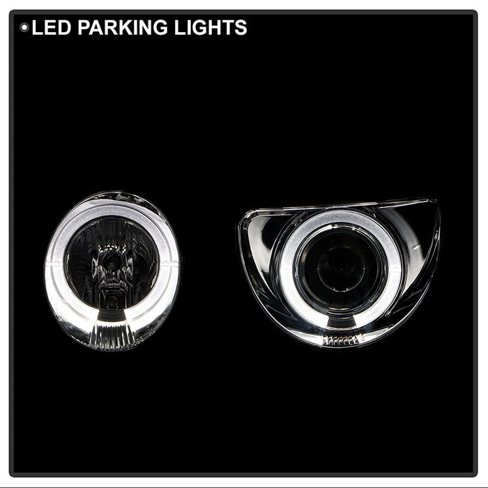 Spyder Mercedes Benz E-Class 00-02 Projector Headlights LED Halo Chrm PRO-YD-MBW21099-HL-C 5011305
