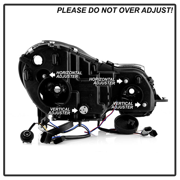Spyder Mercedes Benz E-Class 03-06 Projector Halogen Model- DRL- Blk PRO-YD-MBW21103-DRL-BK 5017482