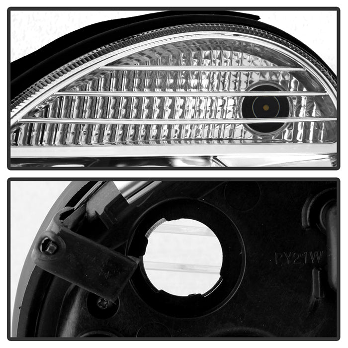 FR SPORT Spyder Mercedes Benz E-Class 03-06 Projector Headlights Xenon/HID Model- Chrm...