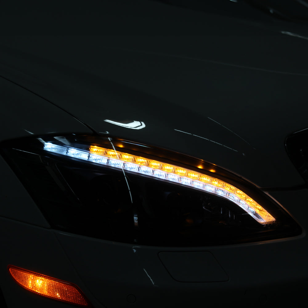 Spyder Mercedes W221 S Class 07-09 Headlights - HID Model Only - Black PRO-YD-MBW22107-HID-DRL-BK 5083890