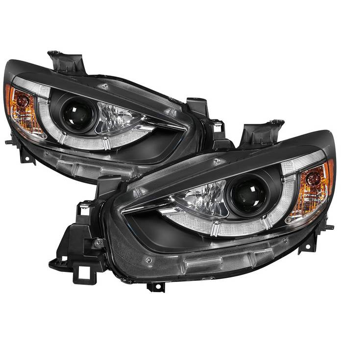 Spyder Mazda CX-5 13-15 Projector Headlights - DRL LED - Black PRO-YD-MCX513-DRL-BK 5083319