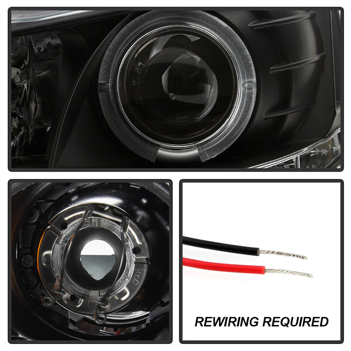 Spyder Mitsubishi Lancer/EVO-10 08-14 Projector Xenon/HID- LED Halo DRL Blk PRO-YD-ML08-HID-DRL-BK 5042231