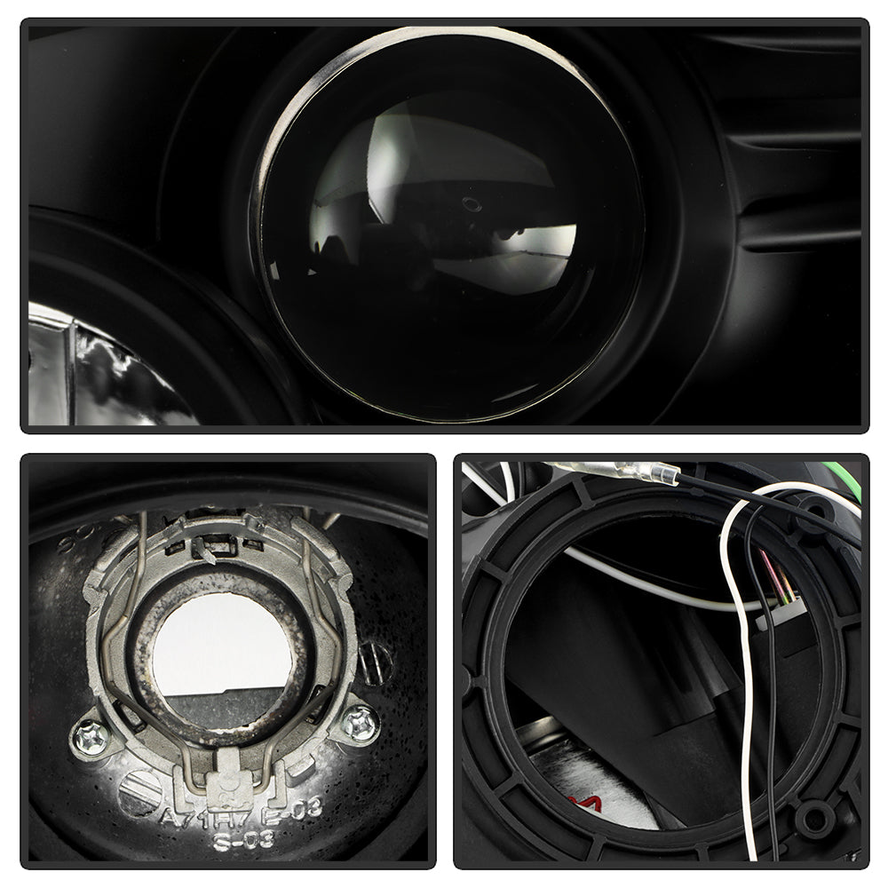FR SPORT Spyder Nissan 350Z 03-05 Projector Headlights Xenon DRL Blk High H1 Lw D2R...
