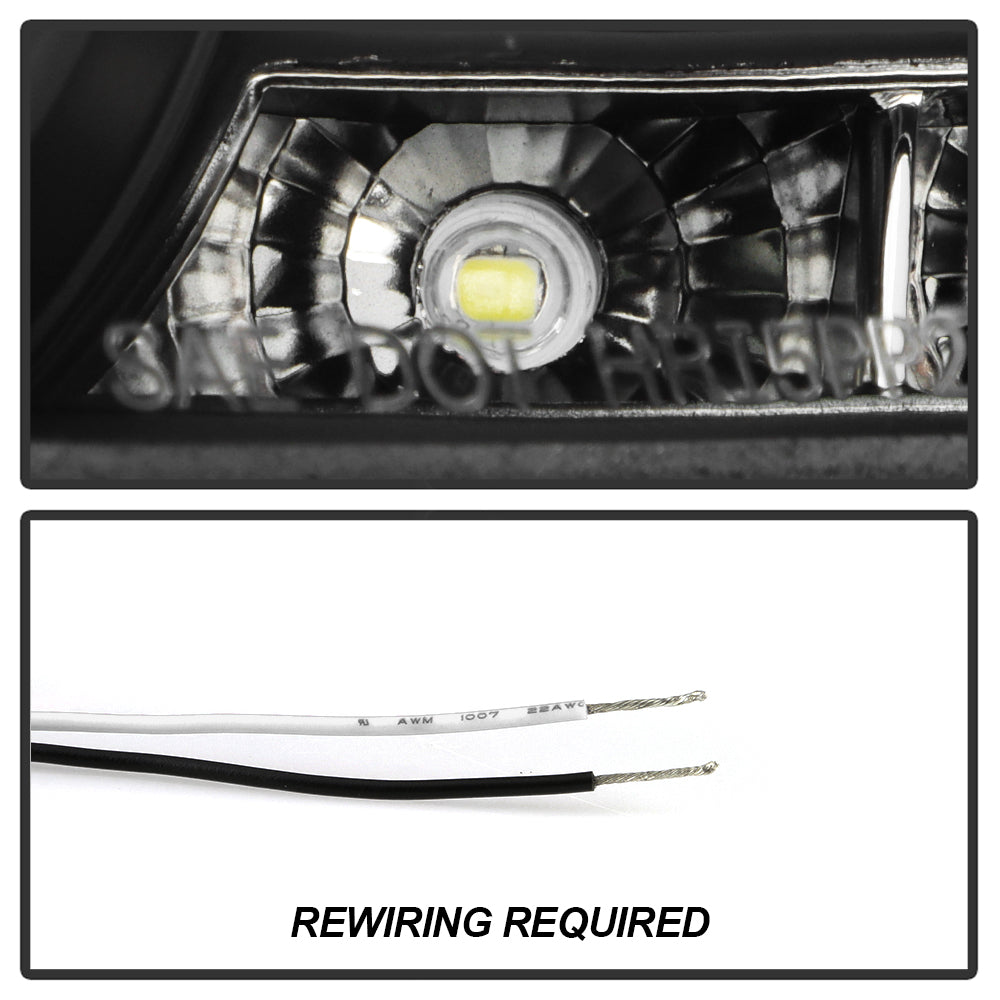 FR SPORT Spyder Nissan 350Z 03-05 Projector Headlights Xenon DRL Blk High H1 Lw D2R...