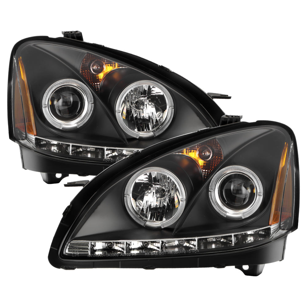 Spyder Nissan Altima 02-04 Projector Headlights Halogen Model- LED Halo LED Blk PRO-YD-NA02-HL-BK 5008077