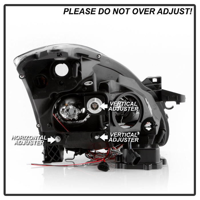 Spyder Nissan Altima 4Dr 10-12 Projector Headlights Light DRL LED Halo Blk PRO-YD-NA104D-LTDRL-BK 5076830