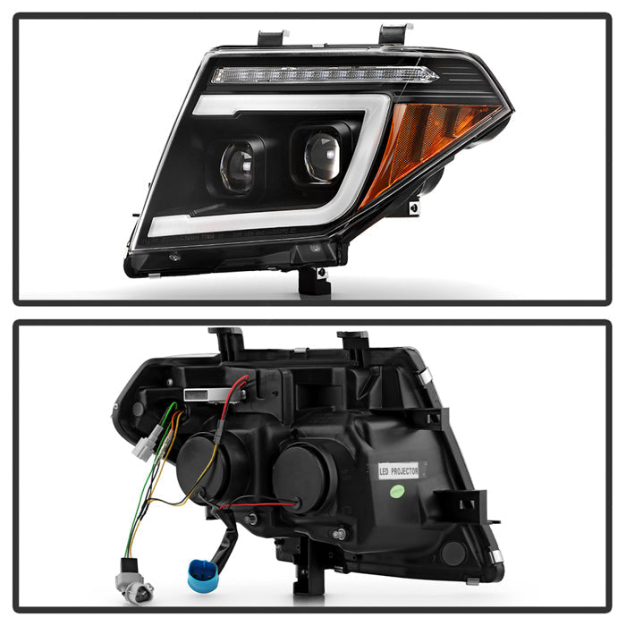 SPYDER Apex 05-08 Nissan Frontier High-Power LED Module Headlights - Black (PRO-YD-NF05AP-SEQGR-BK) 5089106