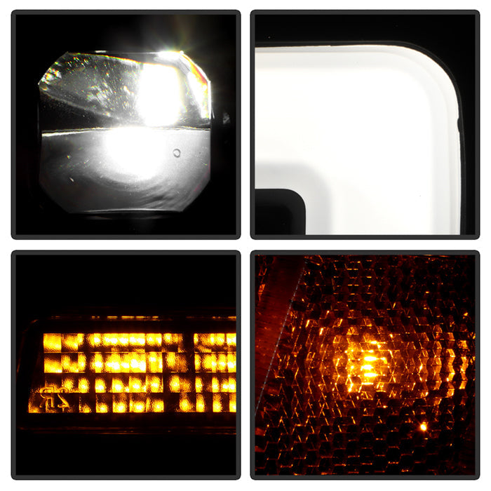 SPYDER Apex 05-08 Nissan Frontier High-Power LED Module Headlights - Black (PRO-YD-NF05AP-SEQGR-BK) 5089106