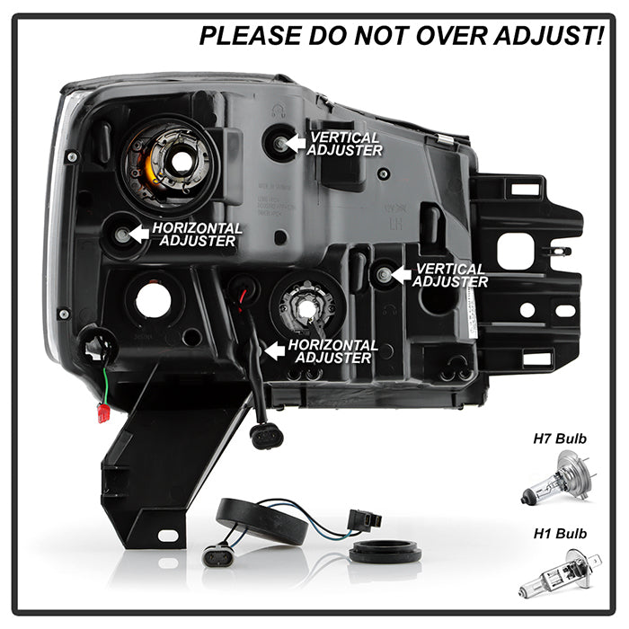 Spyder 04-15 Nissan Titan / 04-07 Nissan Armada V2 Projector Headlights - Chrome PRO-YD-NTI04-DRL-C 5085498